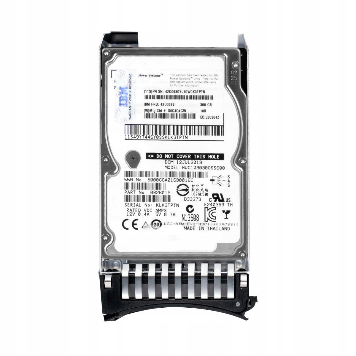 Ibm 42D0628 300GB 10K SAS-2 2,5'' HUC109030CSS600