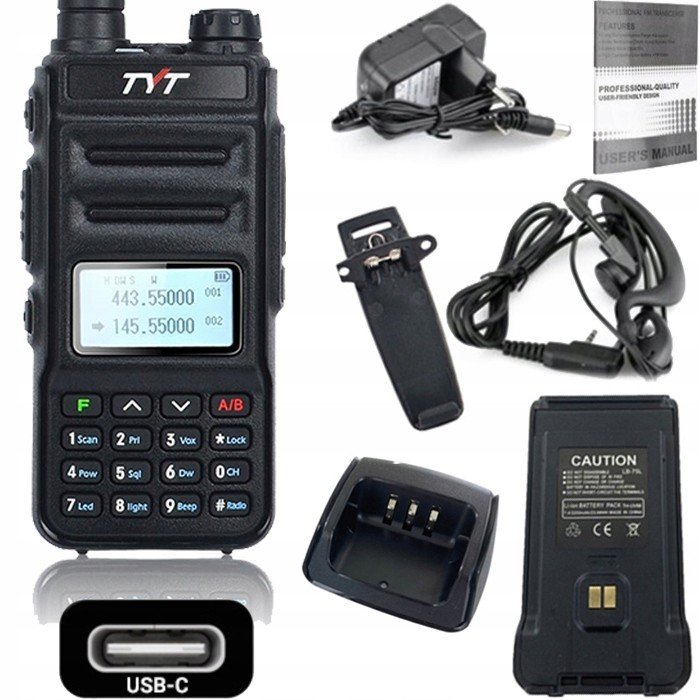 Krátká vlnovka Radiotelefon Velká Zařízení Moc 5W Usb