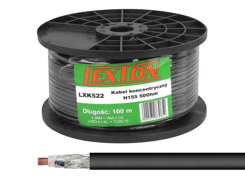 Koaxiální kabel H155 100m