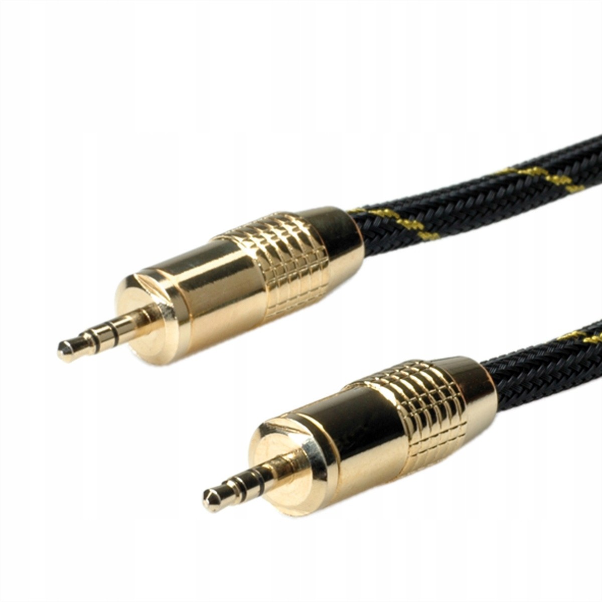 Kabel audio kabel 3.5mm M/M zlatý 5m
