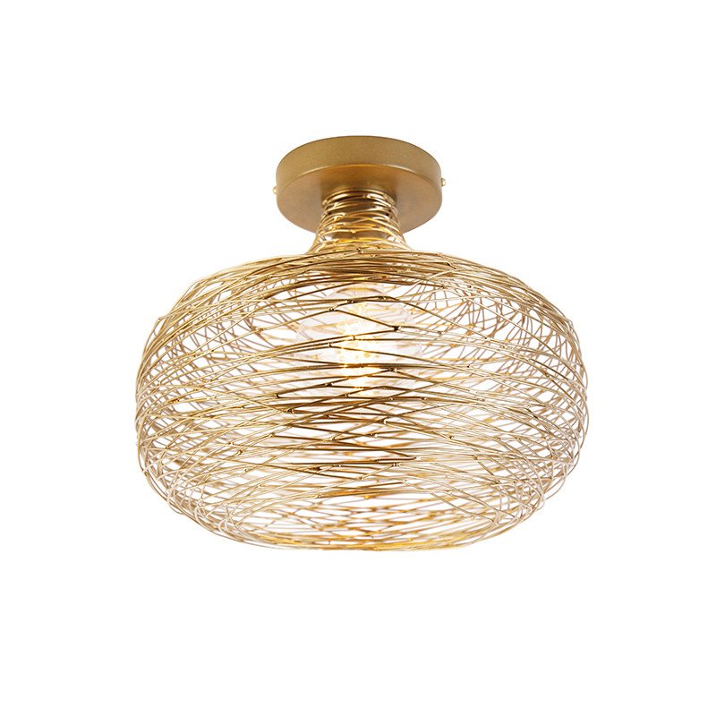 Designové stropní svítidlo zlaté - Sarella