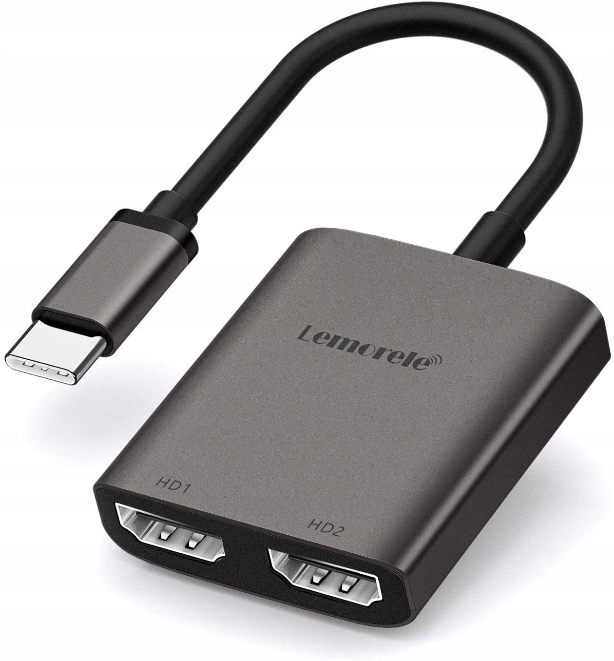 Usb-c Dual Hdmi Adaptér 4K Macbook Chromebook