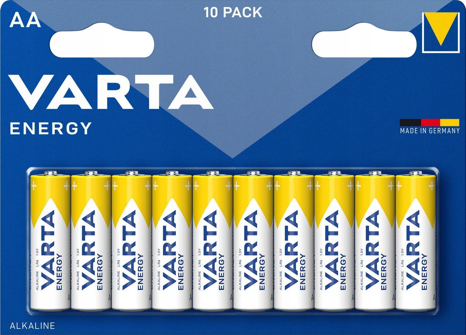 10x alkalická baterie Varta Aa (R6)