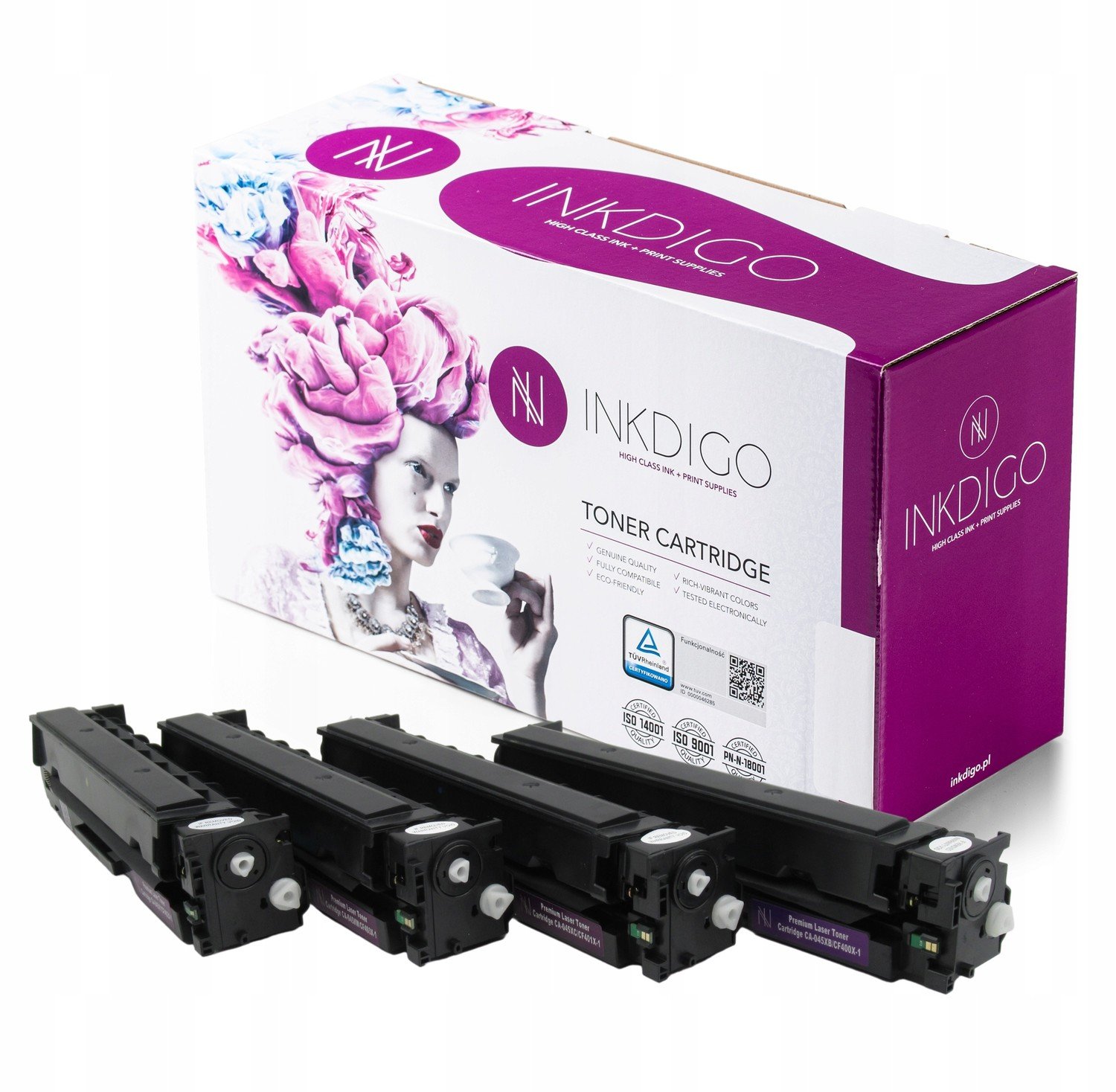 4x Toner pro Canon 045H MF631 MF632 MF634 LBP611 XL