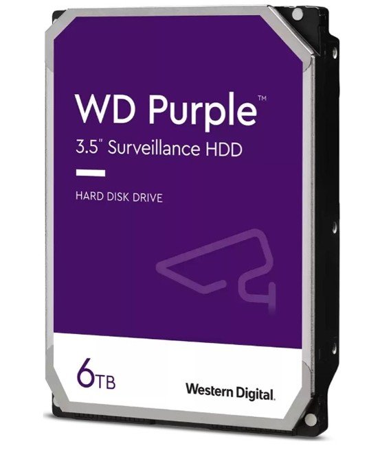 Disk WD63PURZ Wd Purple 6TB pro Cctv 24/7 Western