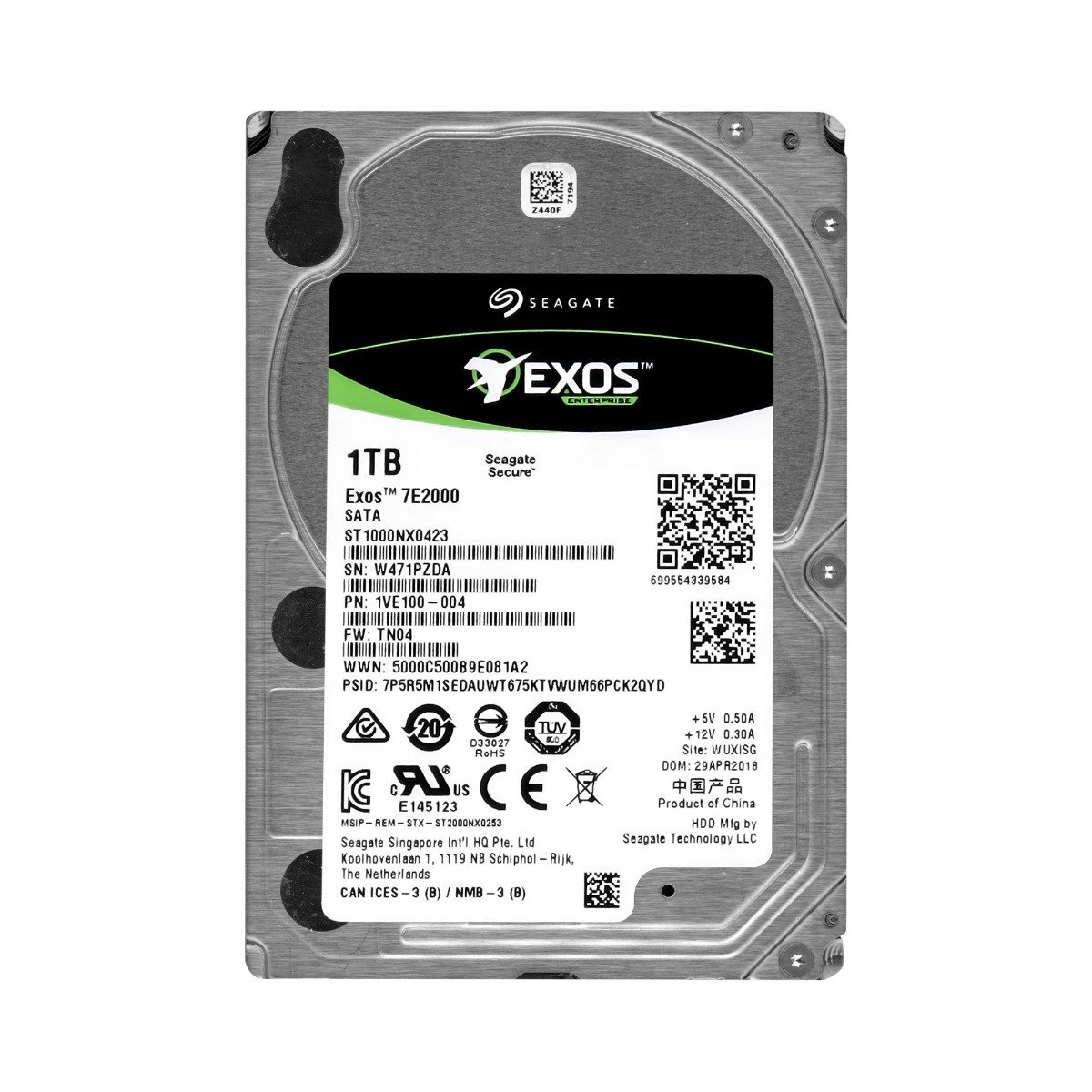 Seagate Exos 1TB 7.2K Sata III 2.5'' ST1000NX0423