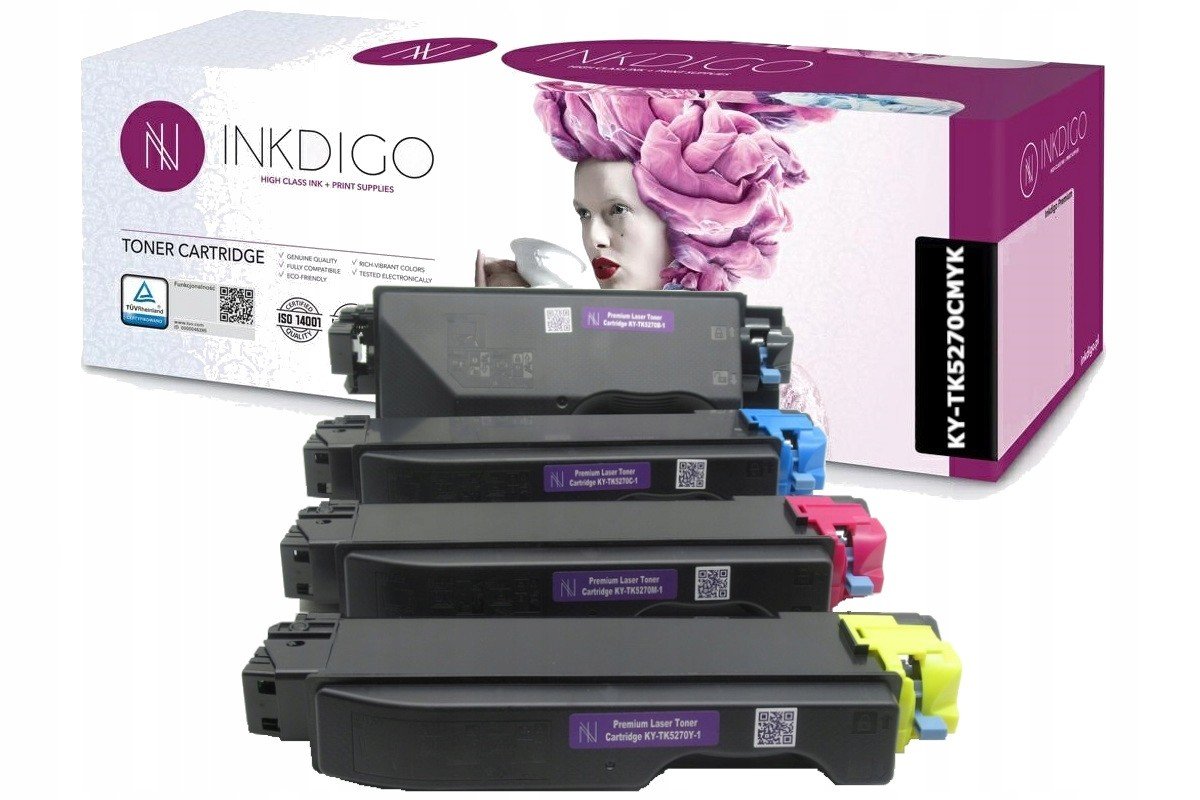 4X Toner Inkdigo Kyocera P6230cdn M6630cidn TK5270