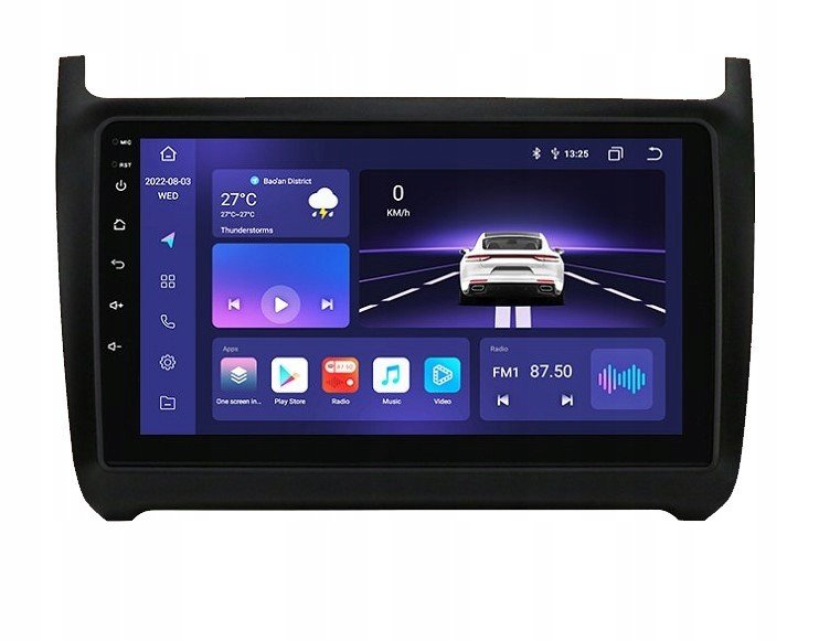 Rádio Android Vw Polo 5 V 4/64 Gb Dsp Carplay Lte