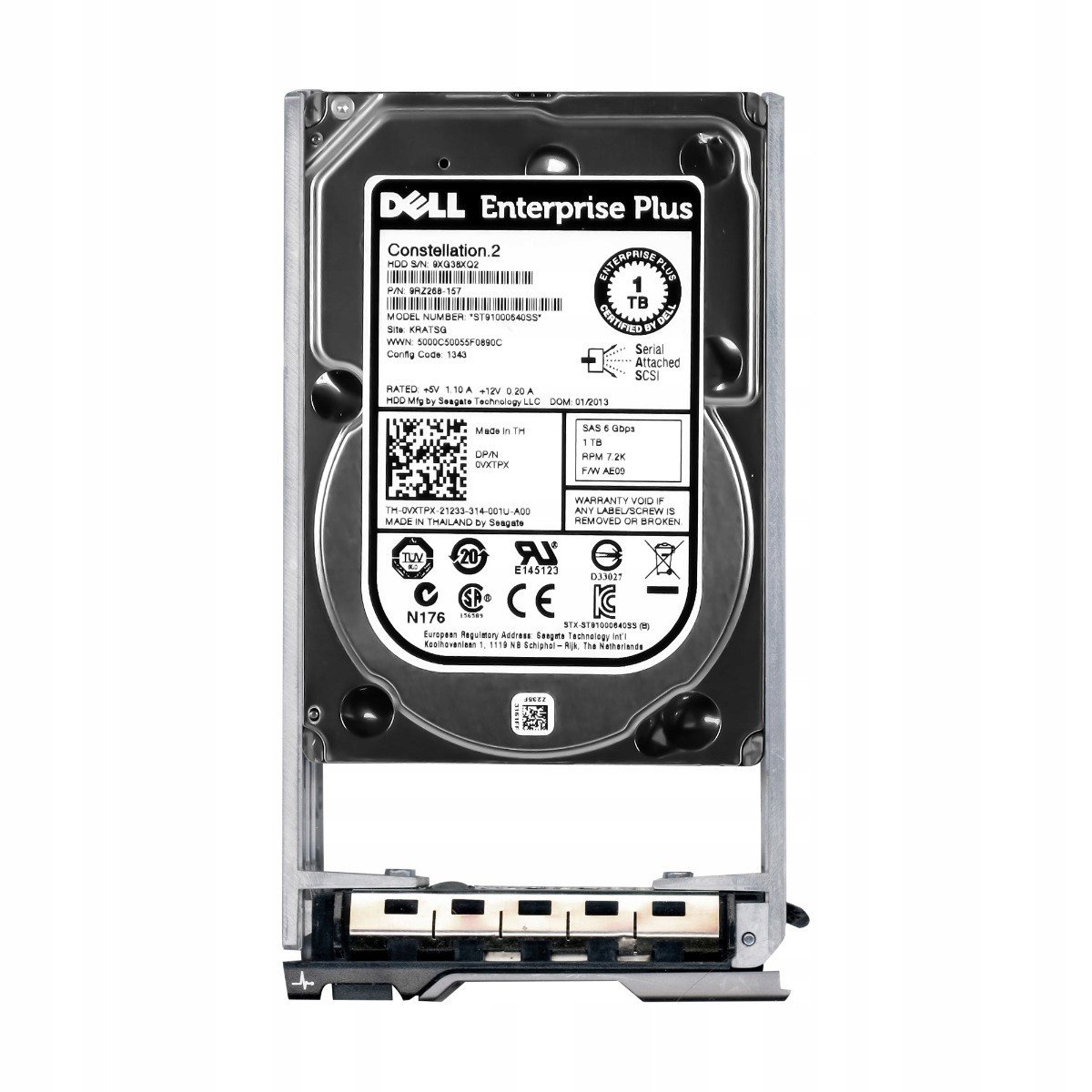 Dell 0VXTPX 1TB 7.2K 64MB SAS-2 2.5'' ST91000640SS