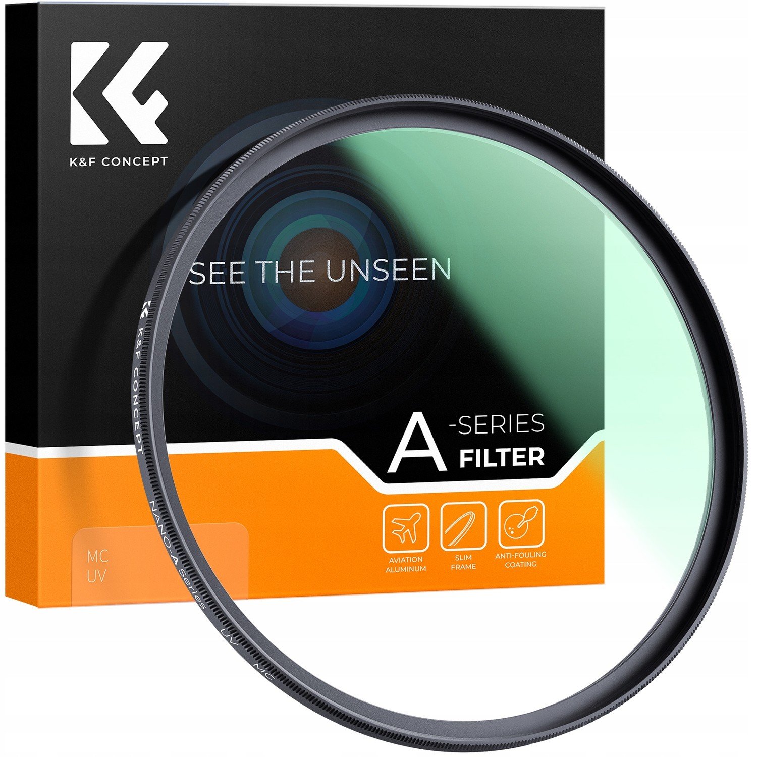 Uv filtr 82mm Hd MC Green Pro A Slim K&f