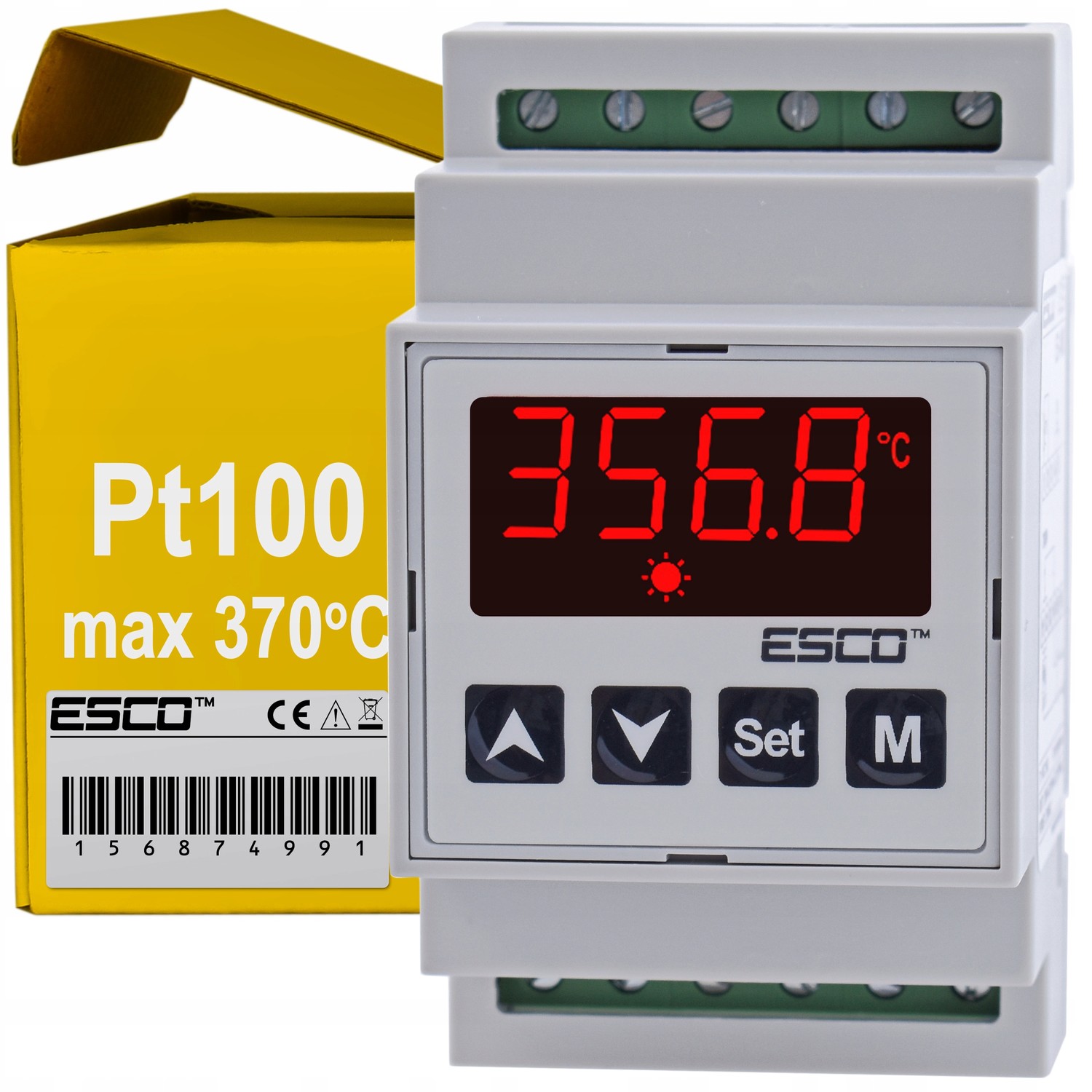 Regulátor Temperatury na Din lištu termostat Pt100