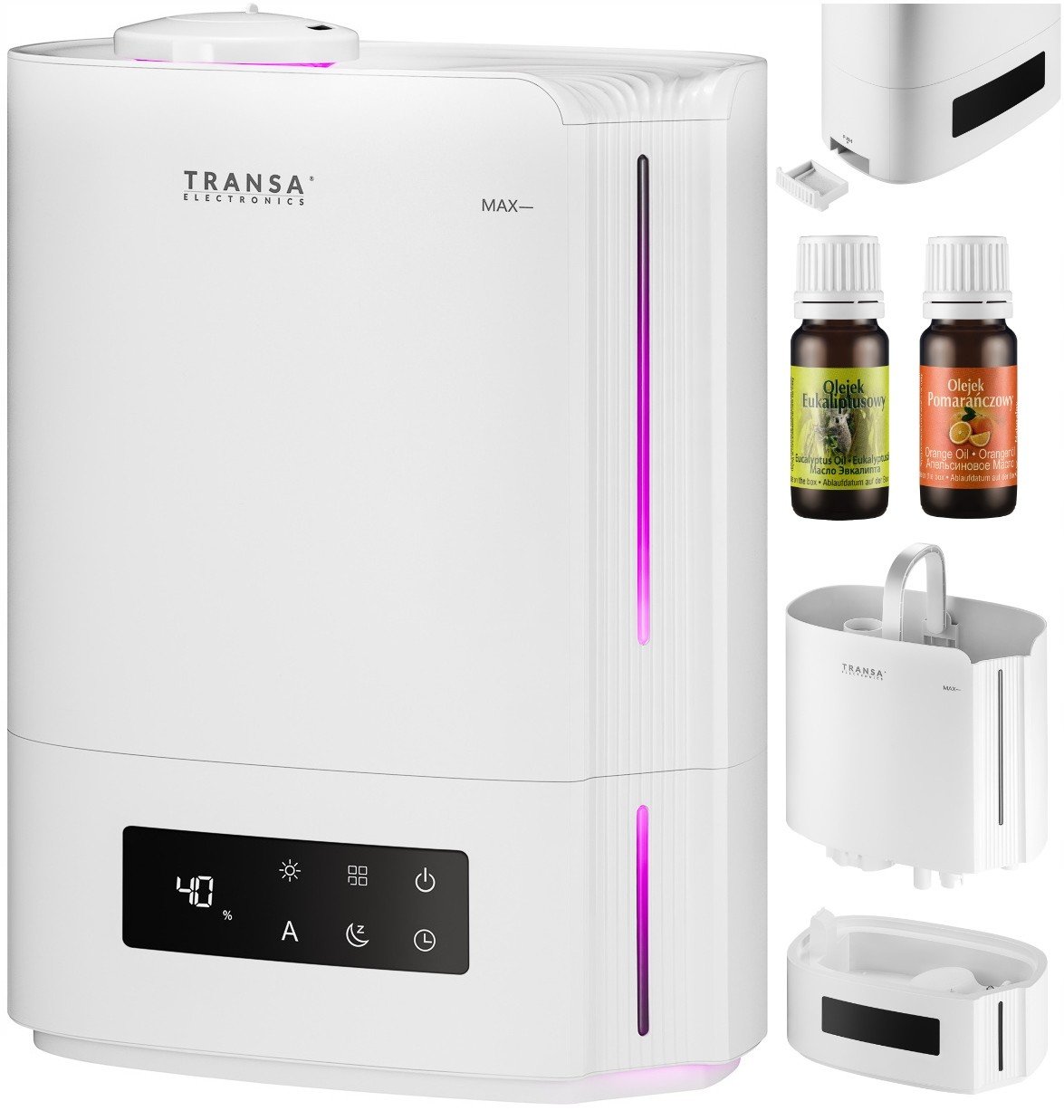 Zvlhčovač vzduchu Aromaterapia MistyWhite 4,8L