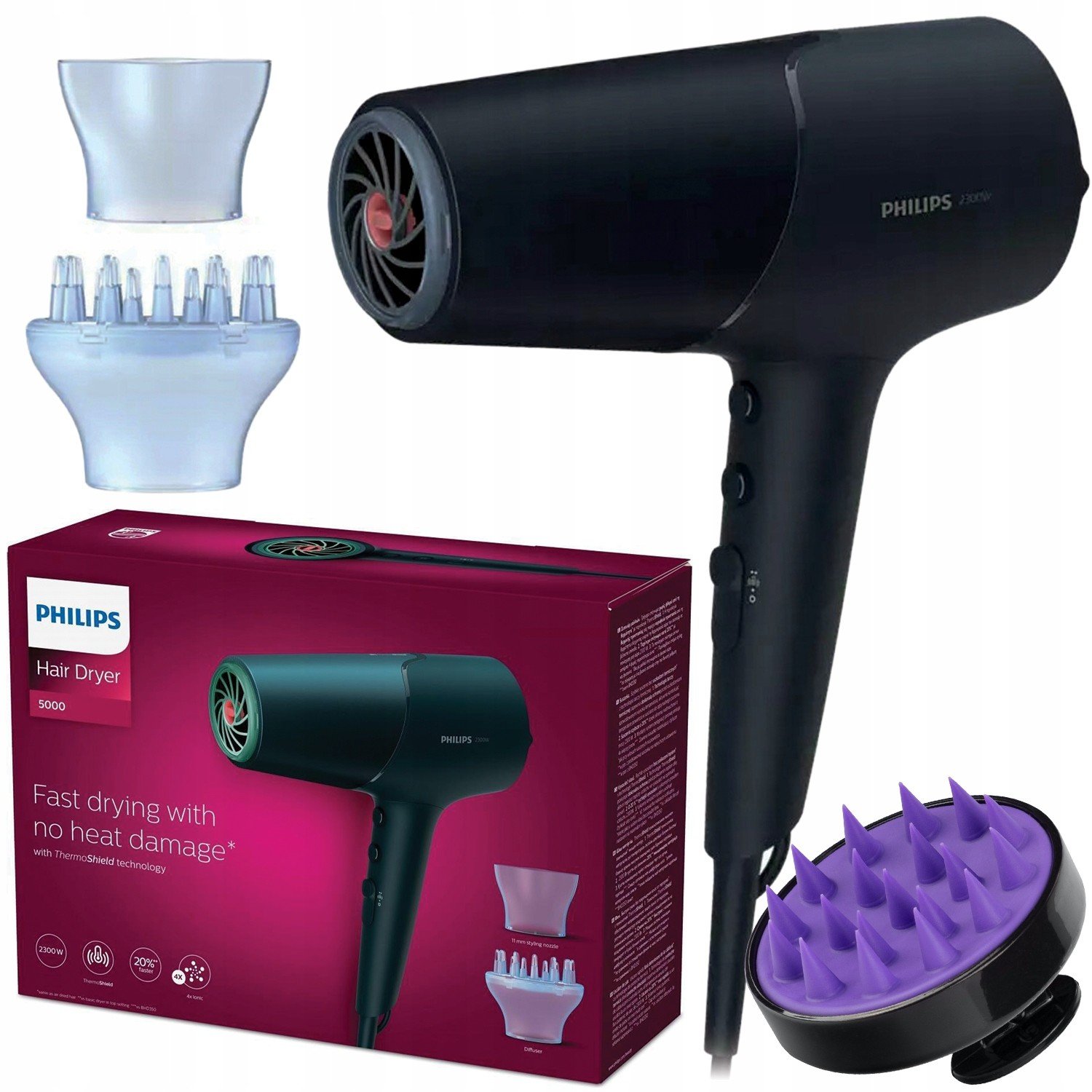 Fén Na Vlasy Philips BHD512/00 Masér