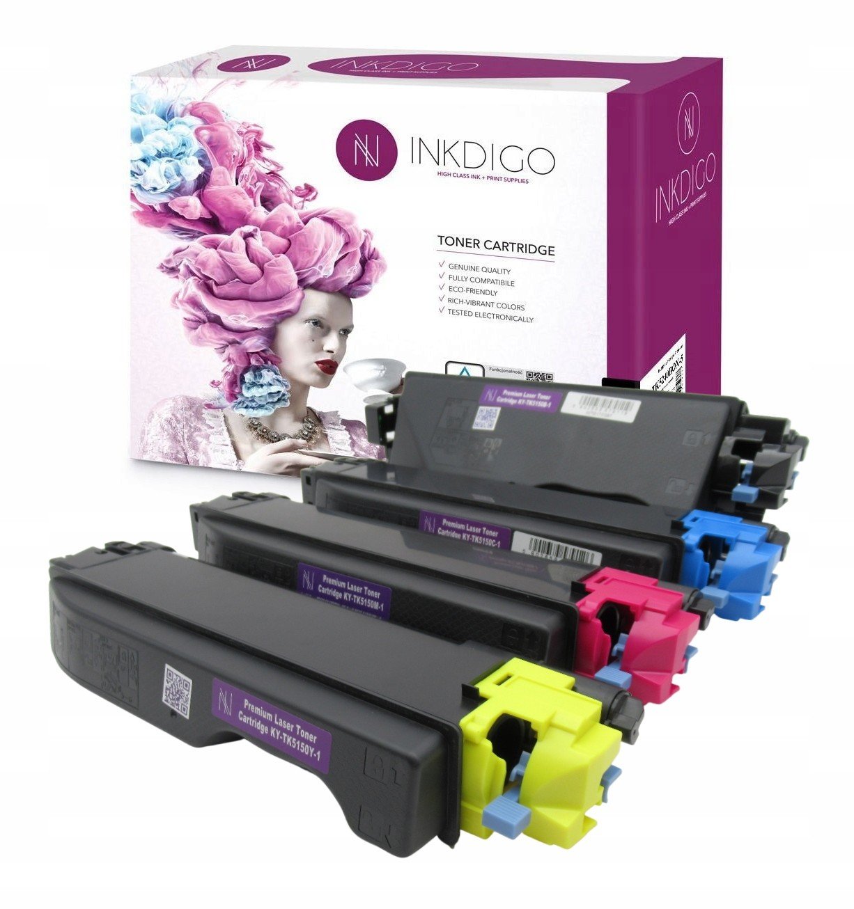 4x TK-5150 Toner pro Kyocera P6035 náhradní Cmyk