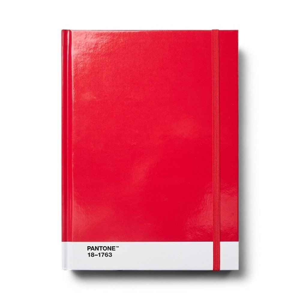 PANTONE Zápisník tečkovaný, vel. L - Red 18-1763