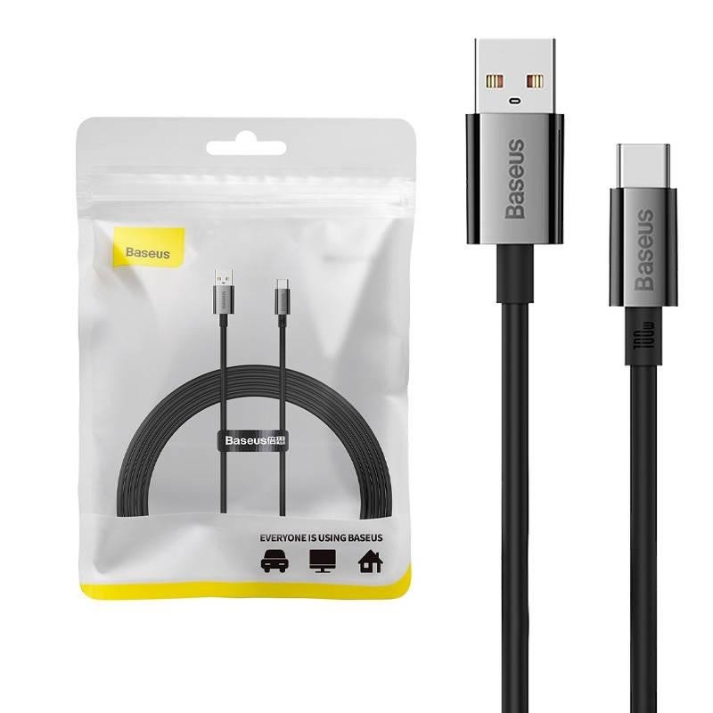 Kabel USB na USB-C Baseus Superior 100W 2m (černý)