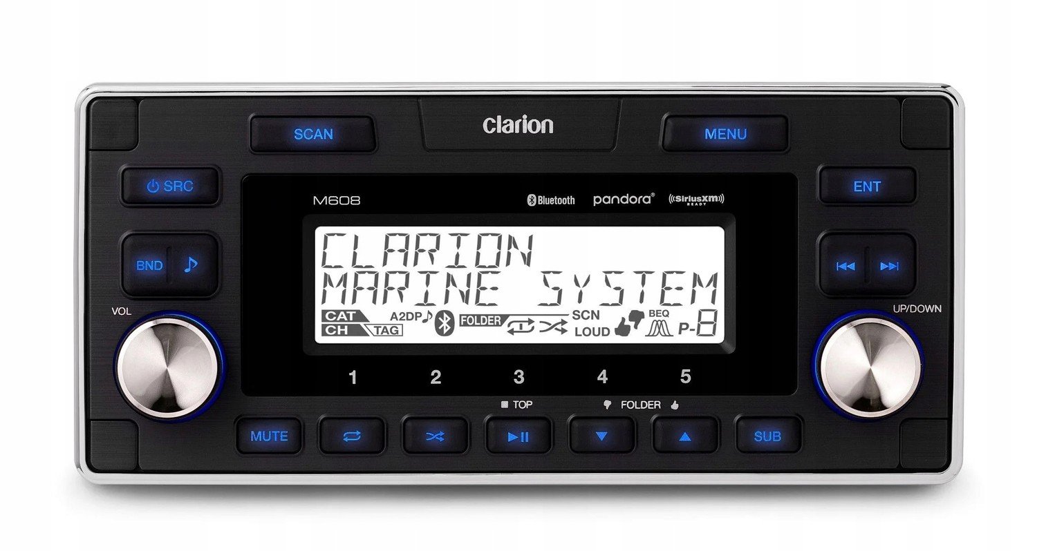 Clarion M608 Radio Marine MP3 Bt pro lodní jachtu