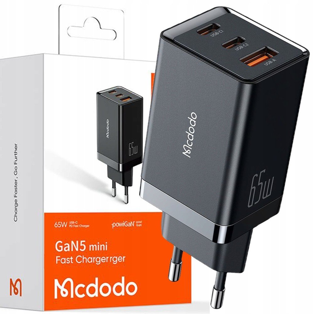 Mcdodo GaN 5 Pro Rychlá Nabíjení Usb-c Usb-a 65W