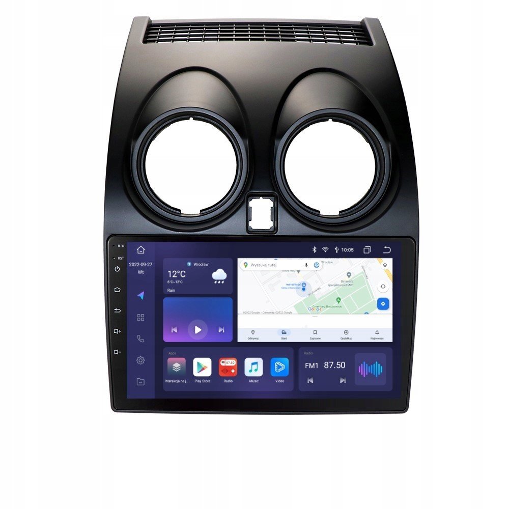 Rádio Android Nissan Qashqai 6/128GB Dsp Carplay