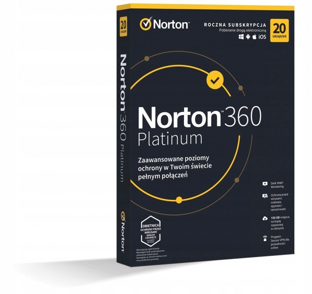Norton * Norton 360 Platinum 100 Gb Pl 1U 20Dvc 1Y 214
