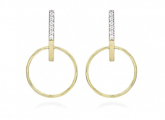 Silver Cat Minimalistické náušnice s kubickými zirkony SC524