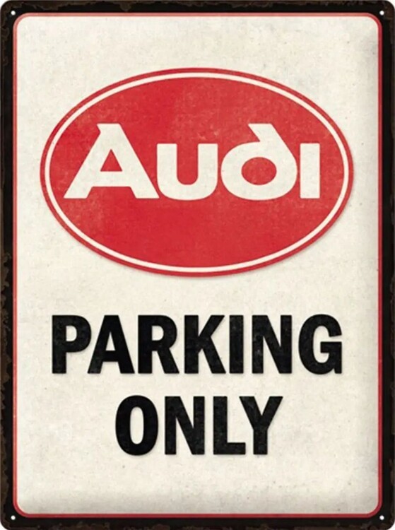 Postershop Plechová cedule Audi Parking Only, ( x  cm)