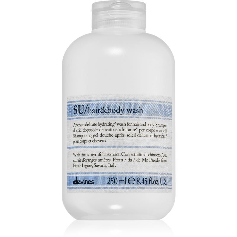 Davines SU Hair&Body Wash sprchový gel a šampon 2 v 1 250 ml