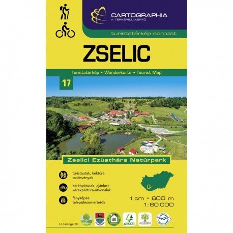 Cartographia 17 Zselic 1:60 000 turistická mapa