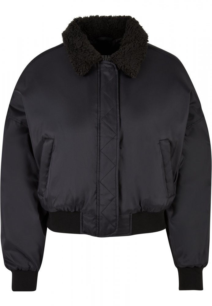 Ladies Pilot Bomber Jacket - black/black L