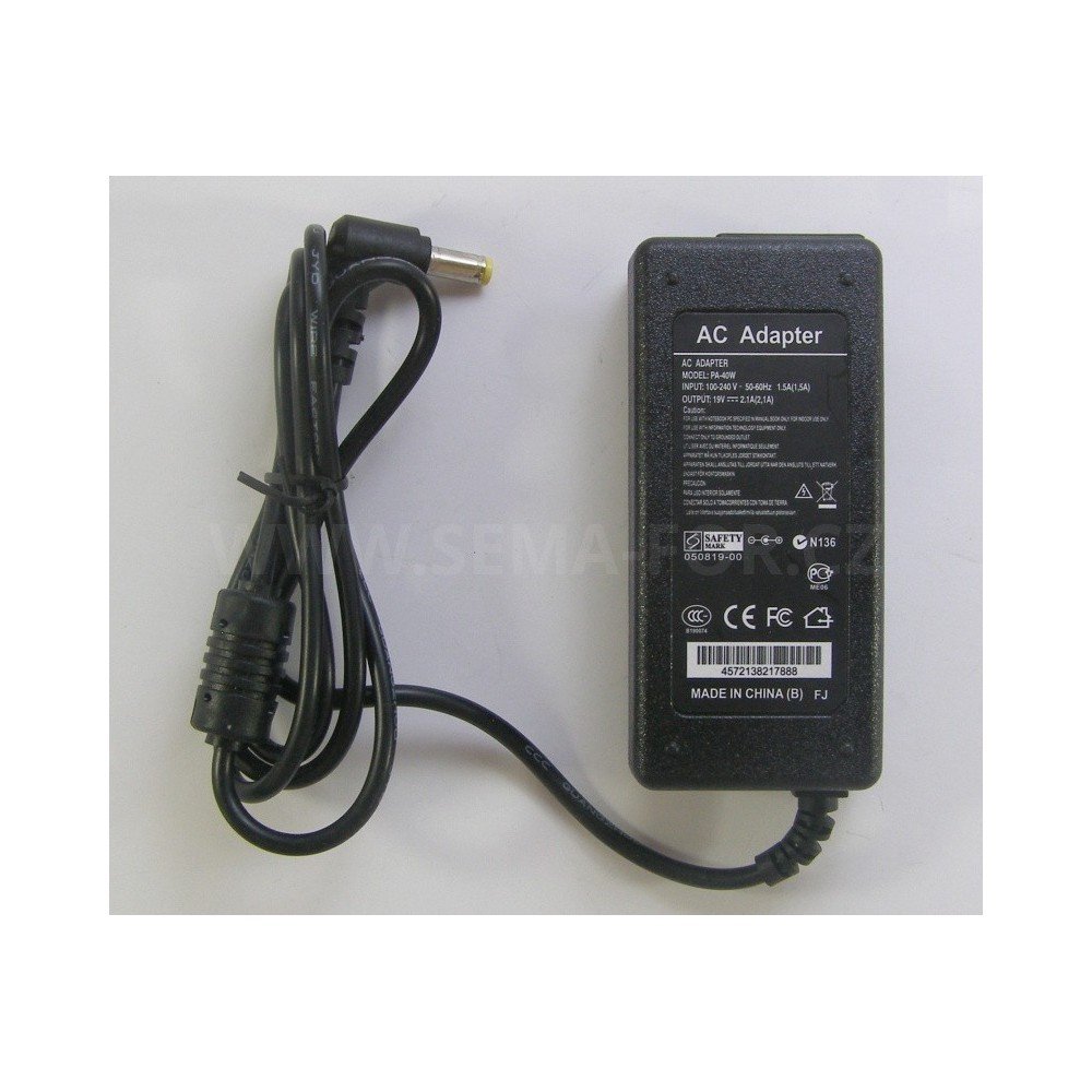 adaptér pro notebooky Acer 45W - 19V/2,37A - 5,5x1,7mm
