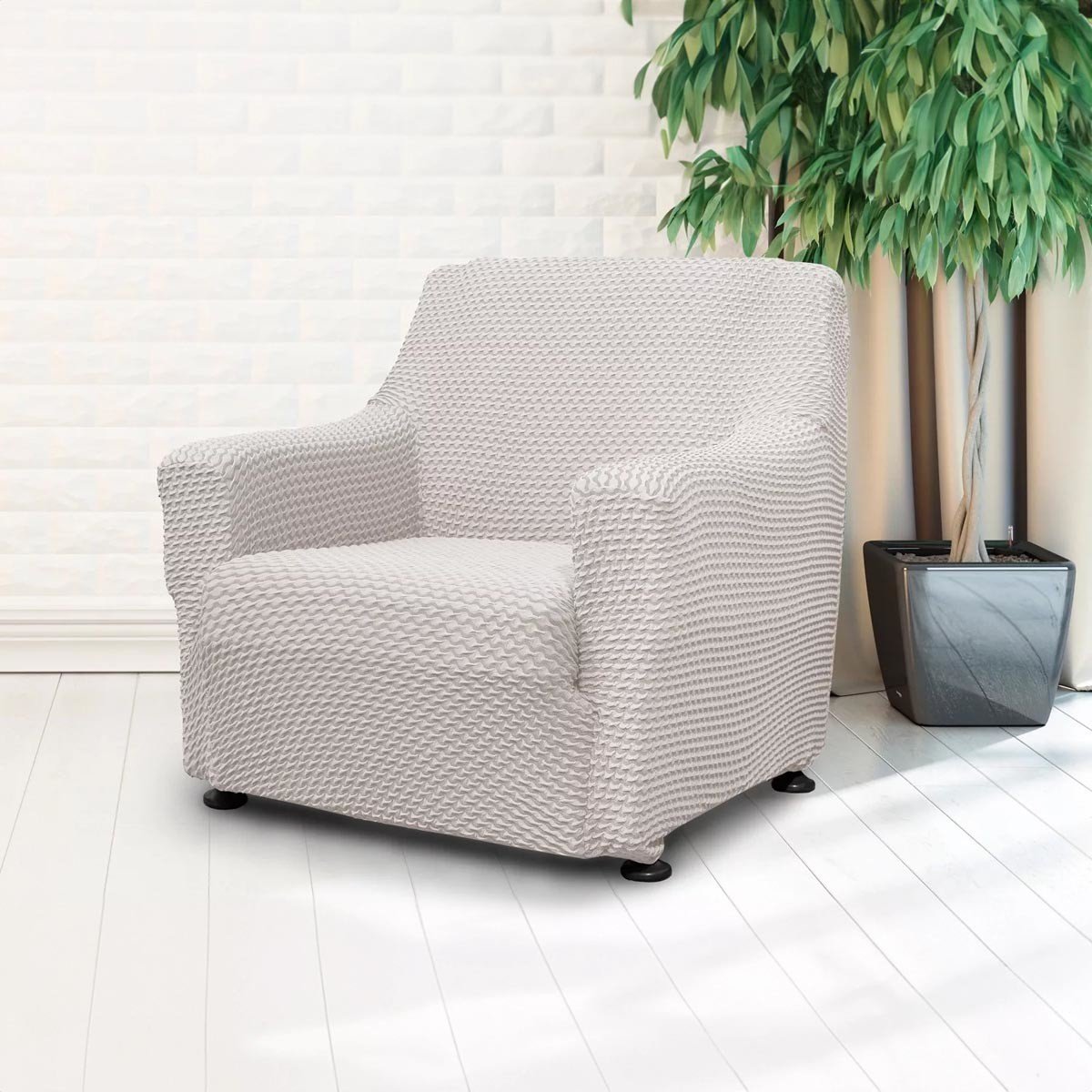 Potah na křeslo malaga, smetanový