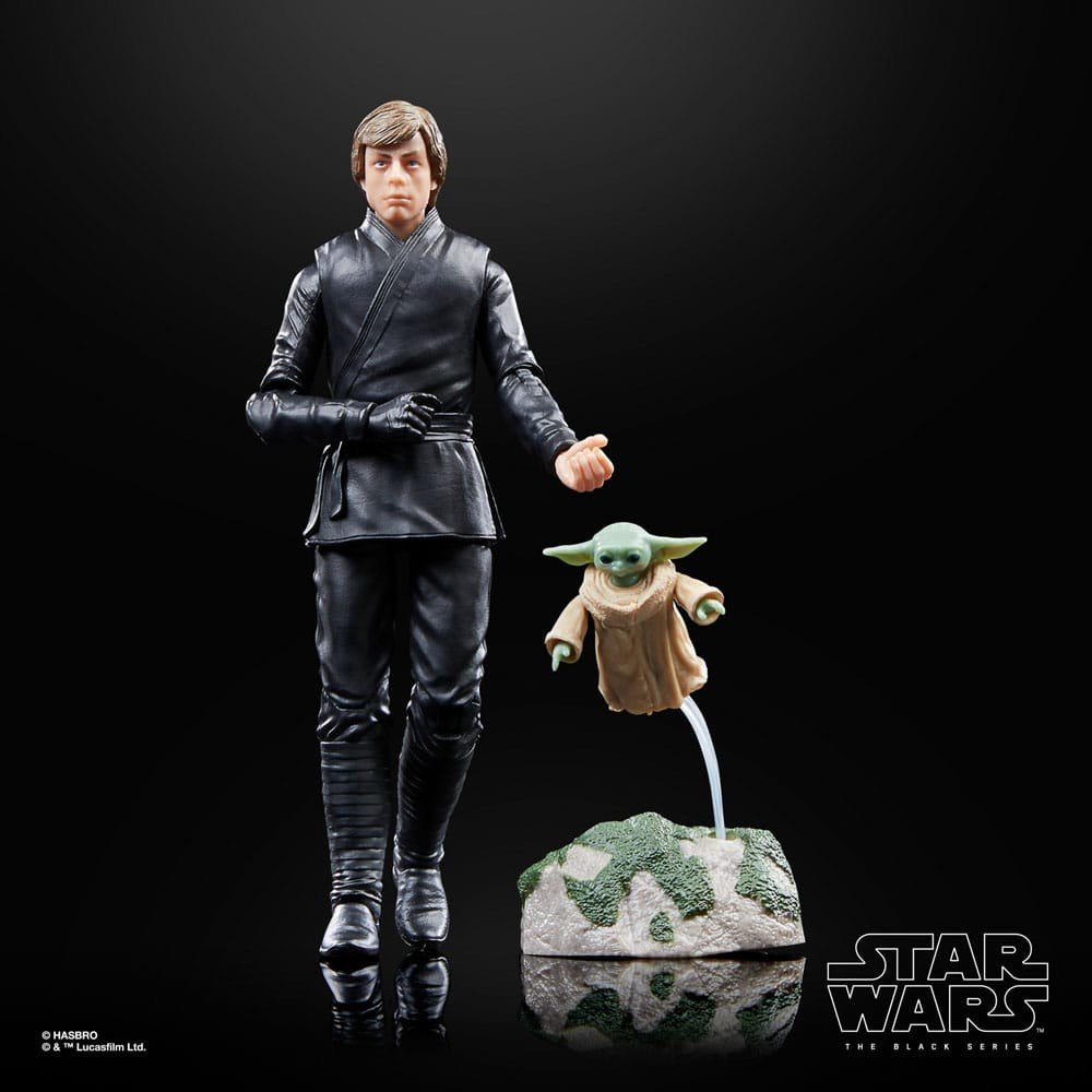 Hasbro | Star Wars The Book of Boba Fett - sběratelské figurky Luke Skywalker & Grogu (Black Series) 15 cm