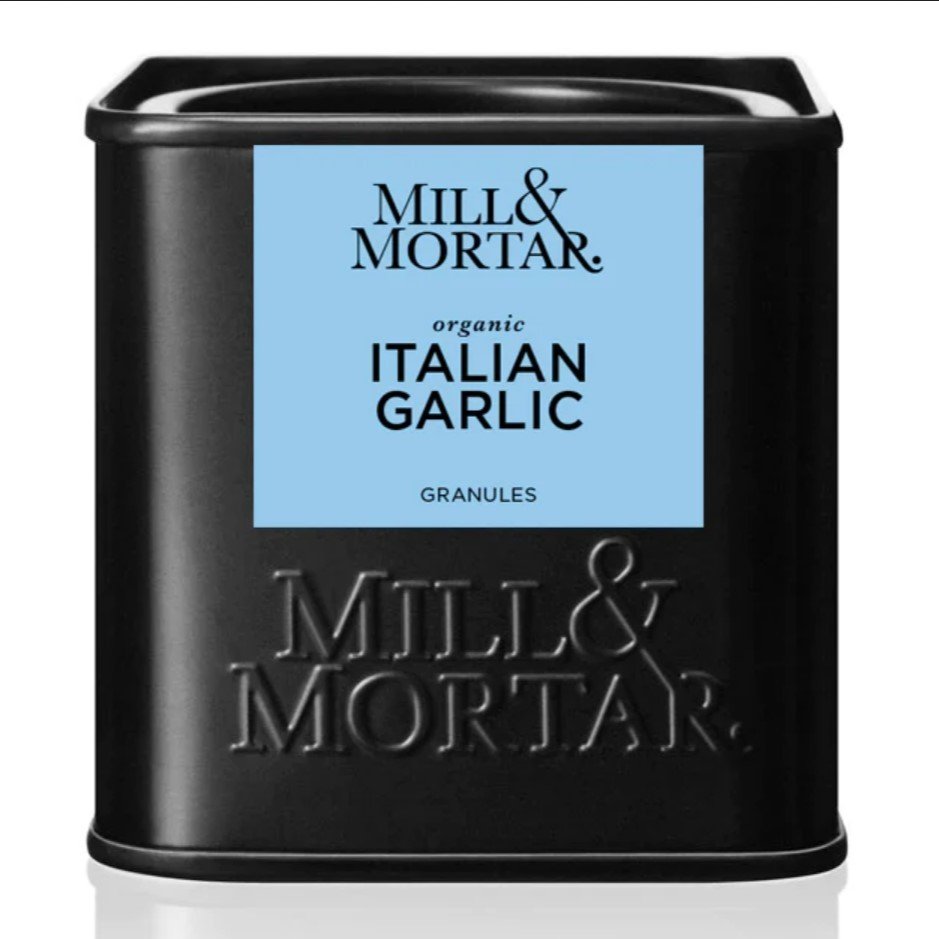 Bio italský česnek 70 g, granule, Mill & Mortar