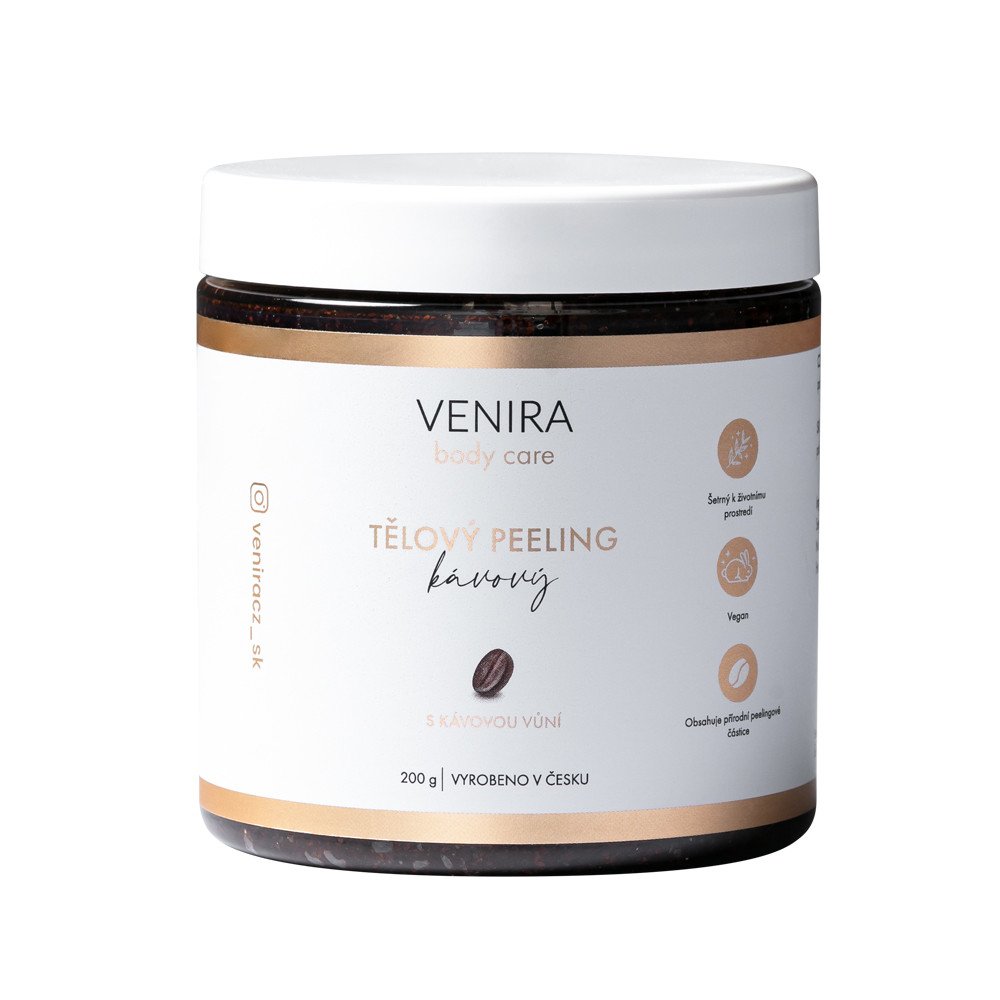 VENIRA tělový peeling, kávový, 200 g