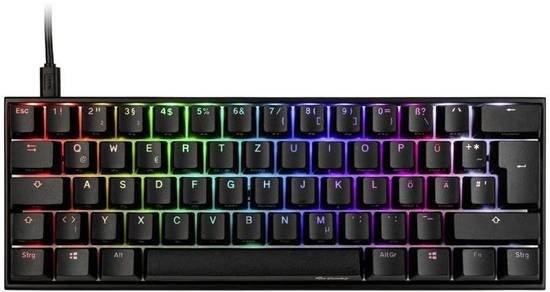 Ducky Mecha Mini herní klávesnice, MX-Speed-Silver, RGB-LED - černá, DKME2061ST-PDEPDAAT1