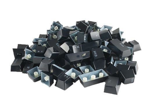 Glorious ABS Keycaps - 105 St., černá, ISO, UK-Layout, G-104-BLACK-UK