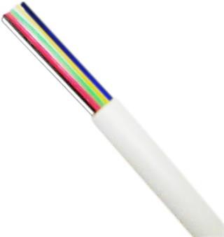 DATACOM Telefonní kabel 6-žilový lanko - bílý - metráž 1m