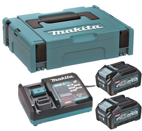 MAKITA 191J97-1 Set akumulátorů 40V 2x4,0Ah XGT BL4040 + DC40RA