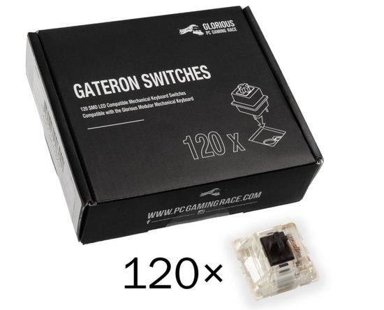 Glorious Gateron Black Switches (120 Ks), GAT-BLACK