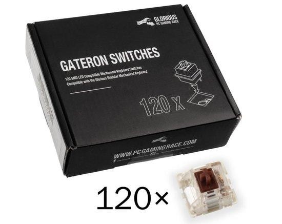 Glorious Gateron Brown Switches (120 Ks), GAT-BROWN