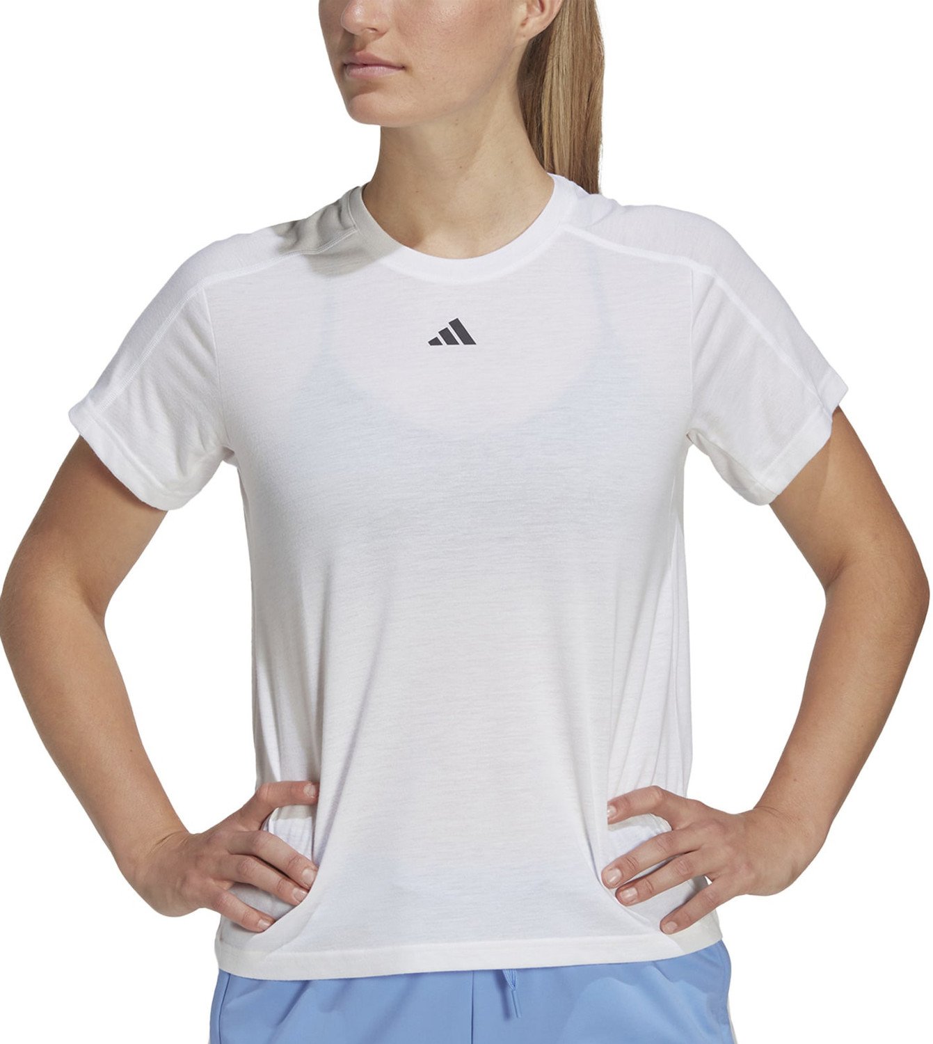 Triko adidas Aeroready train essentials minimal Branding crewneck tee