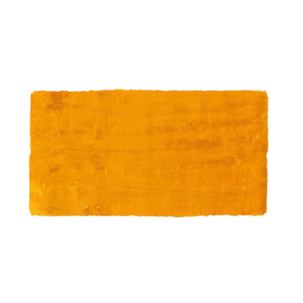 KOBEREC S VYSOKÝM VLASEM, 160/230 cm, žlutá