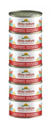 Almo Nature HFC Natural Light Meal Cat Megapack tunak a krevety 4x50g