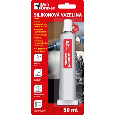 Den Braven Gasket Sealant silikonový těsnicí tmel, červený, 50 ml