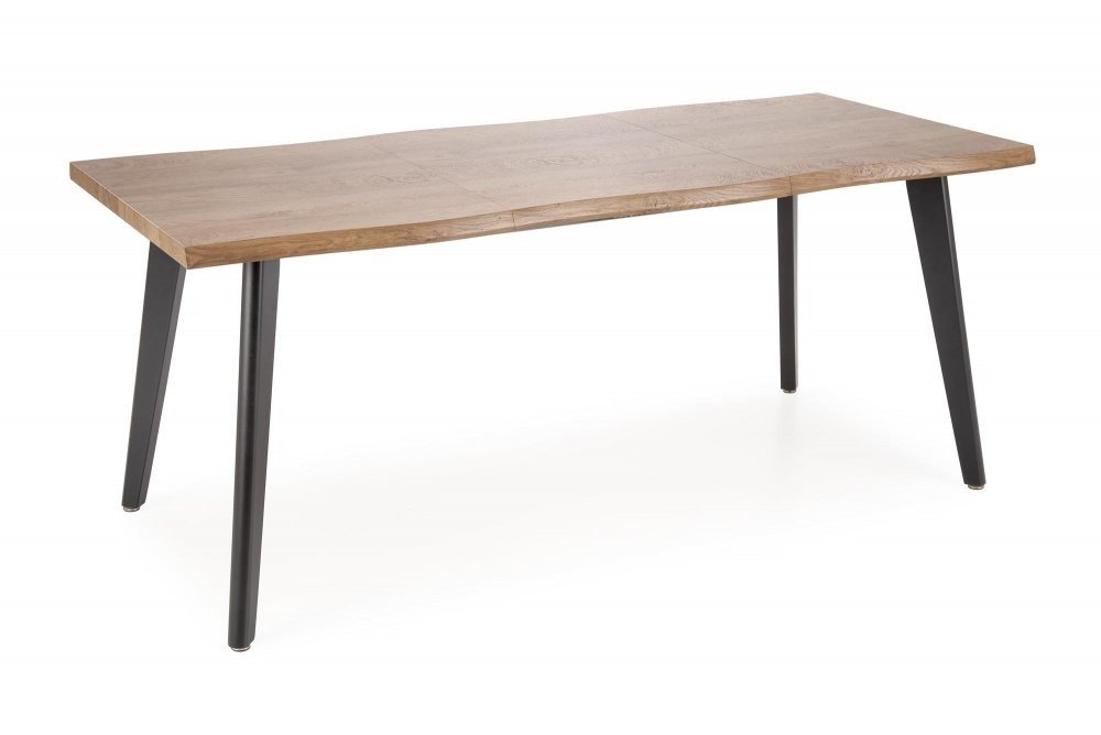 Rozkládací jídelní stůl DICKSON 2 — 150x90 (+60cm), masiv, přírodní