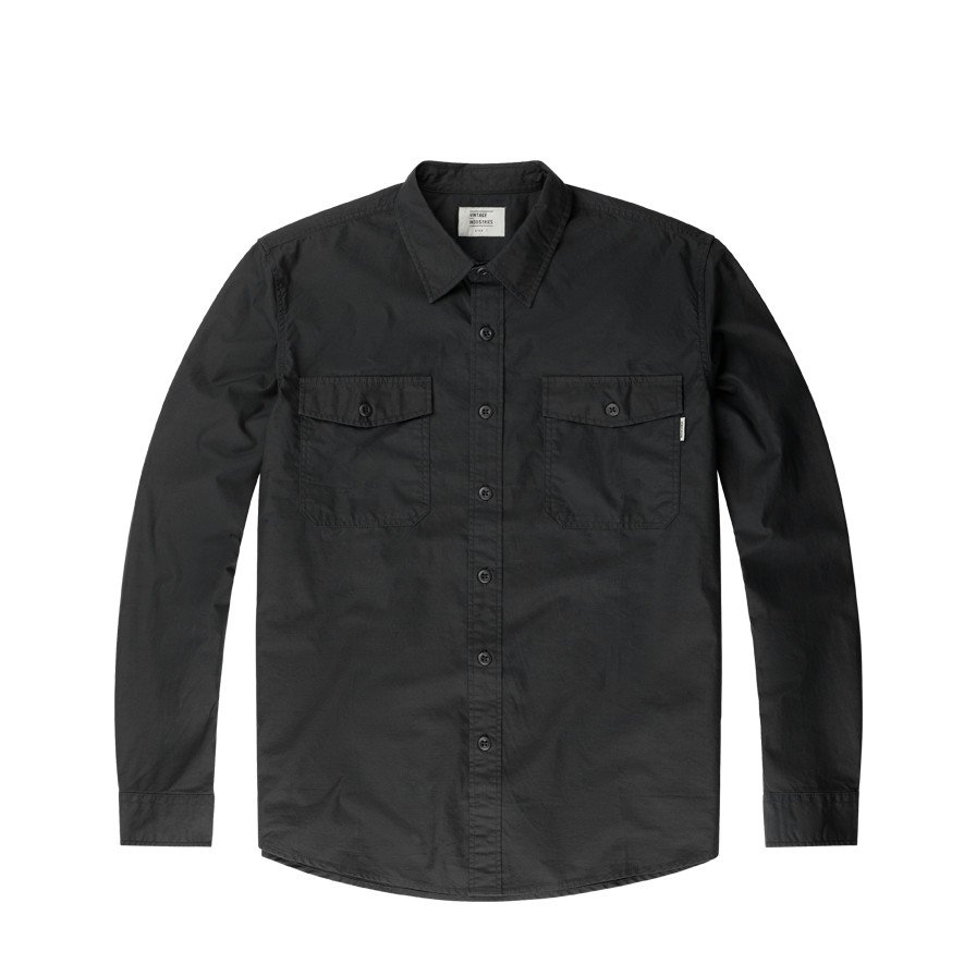 Košile Vintage Industries Boston - černá, XL