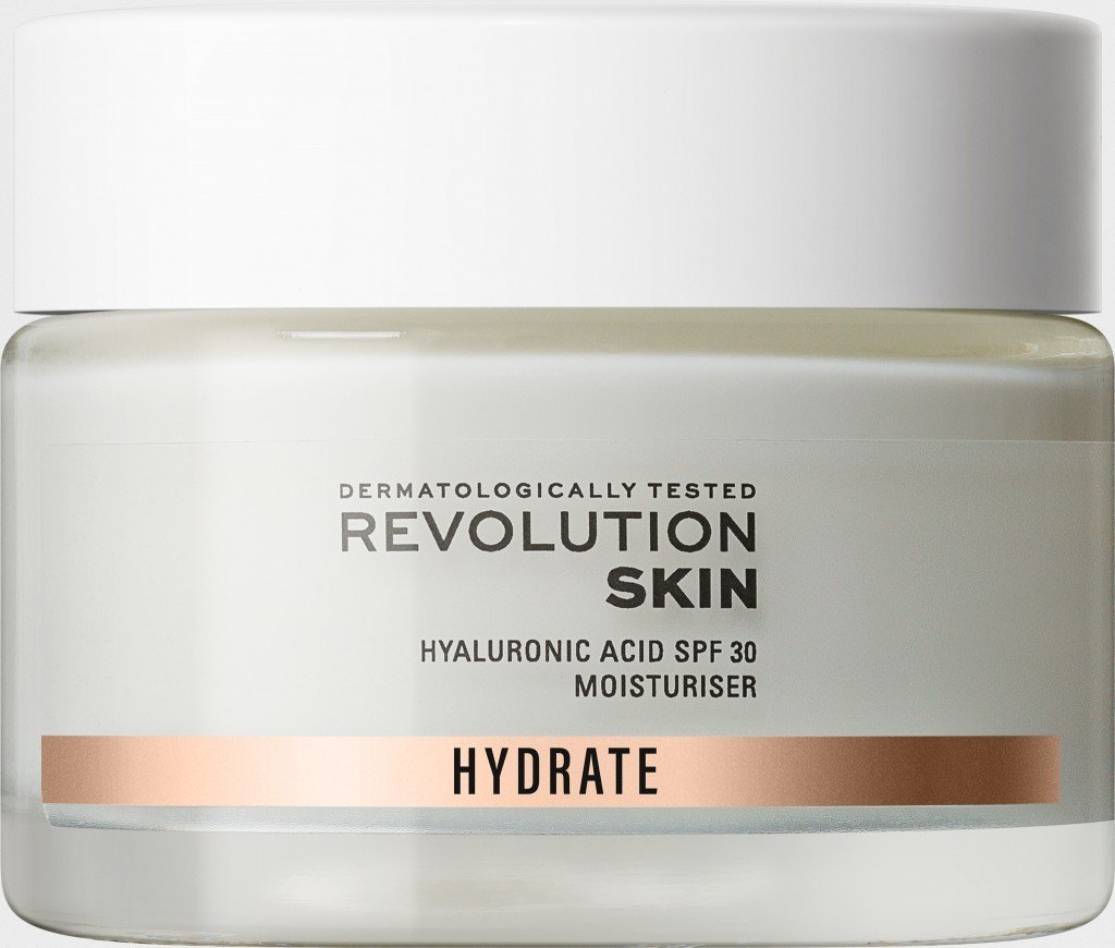 Revolution Skincare Hydratační krém na obličej SPF 30 Hyaluronic Acid Moisturiser 50 ml