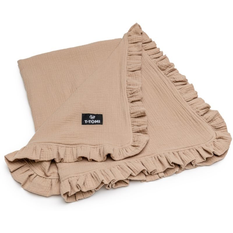 T-TOMI Muslin Blanket deka Beige 80 x 100 cm 1 ks