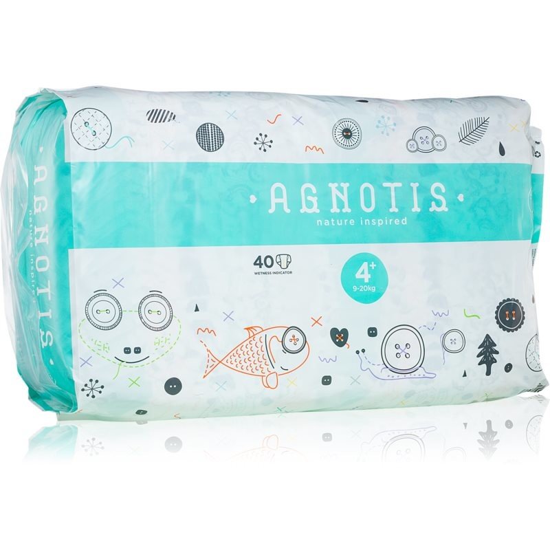 Agnotis Baby Diapers No 4+ jednorázové pleny 9-20 kg 40 ks