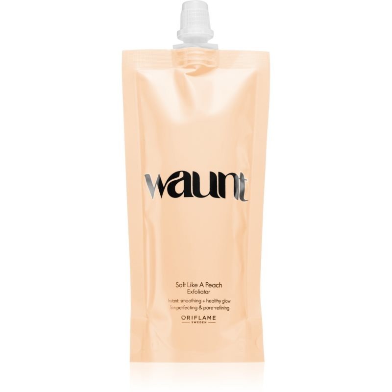 Oriflame Waunt Soft Like A Peach rozjasňující pleťová peelingová maska 75 ml